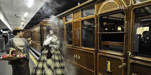 Un viaje en locomotora conmemora el 150 aniversario del metro de Londres