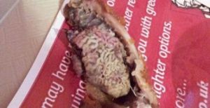 Encontró un pedazo de riñón en una pieza de pollo ¡Qué de… riñones!