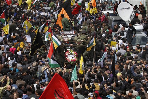 Miles de palestinos protestan en Cisjordania