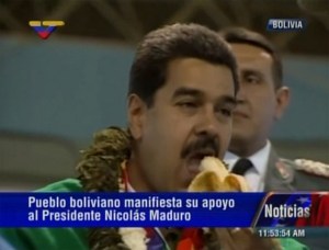 Maduro no pasó hambre en Bolivia (Fotos + Video)