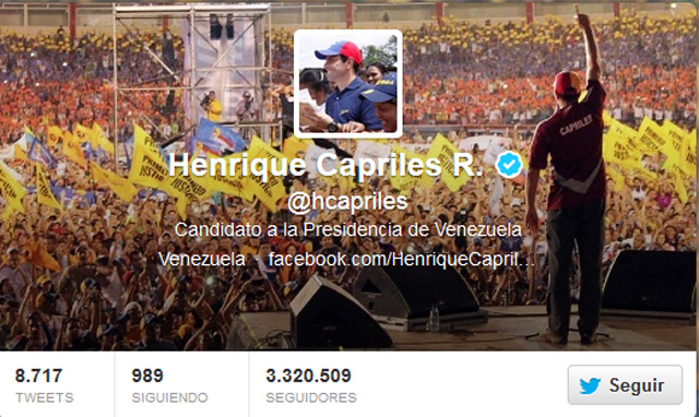 .@HCapriles le envió un mensaje a la Vinotinto