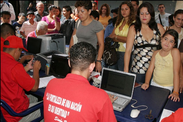 Operativo de cedulación en el estado Sucre