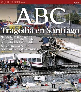 Así reflejó la prensa española el accidente ferroviario de Santiago de Compostela (Fotos)