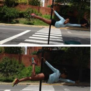 Dayra Lambis hace pole dance urbano (Foto + Súper sexy)