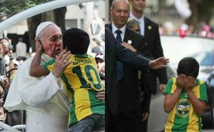 Mira cómo hicieron llorar al Papa Francisco (Foto)