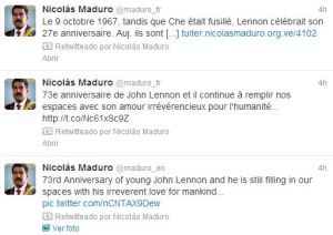 Ah Ok: Nicolás Maduro retuitea al Nicolás Maduro que tuitea en francés