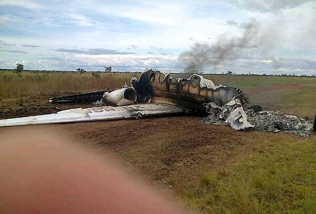 Avión mexicano destruido en Venezuela estaba lleno de droga, según Maduro