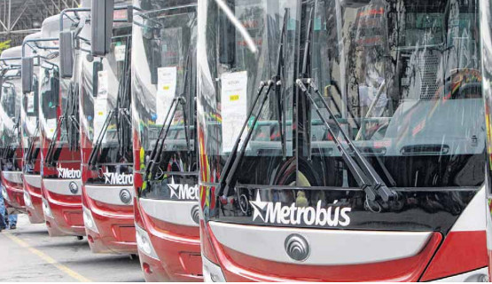 Suspendidas cinco rutas de Metrobús este #7A