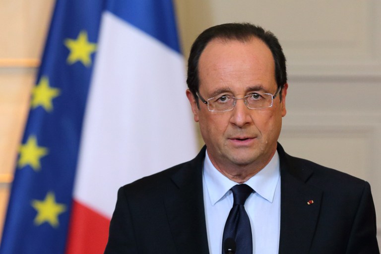 Pareja de presidente francés sale del hospital