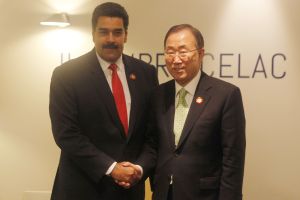 Maduro se reunió con Ban Ki-moon en segunda cumbre de la Celac