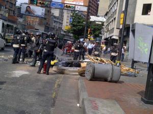 Dos heridos por manifestaciones en Chacao