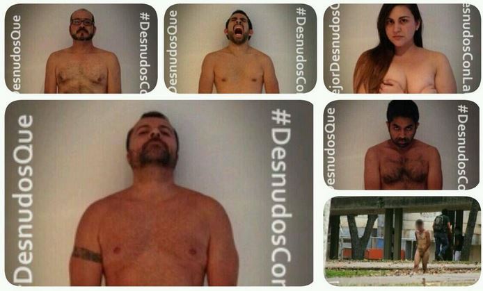 #MejorDesnudosQue… la protesta sin ropa en Twitter, solidaria con la UCV