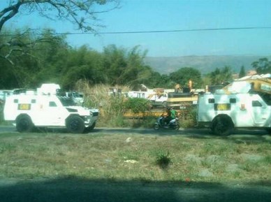 Enfrentamientos en Palma Real: Heridos dos Policarabobo por artefacto explosivo