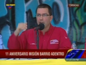 Jorge Arreaza dice que Gobierno no pactará con la MUD