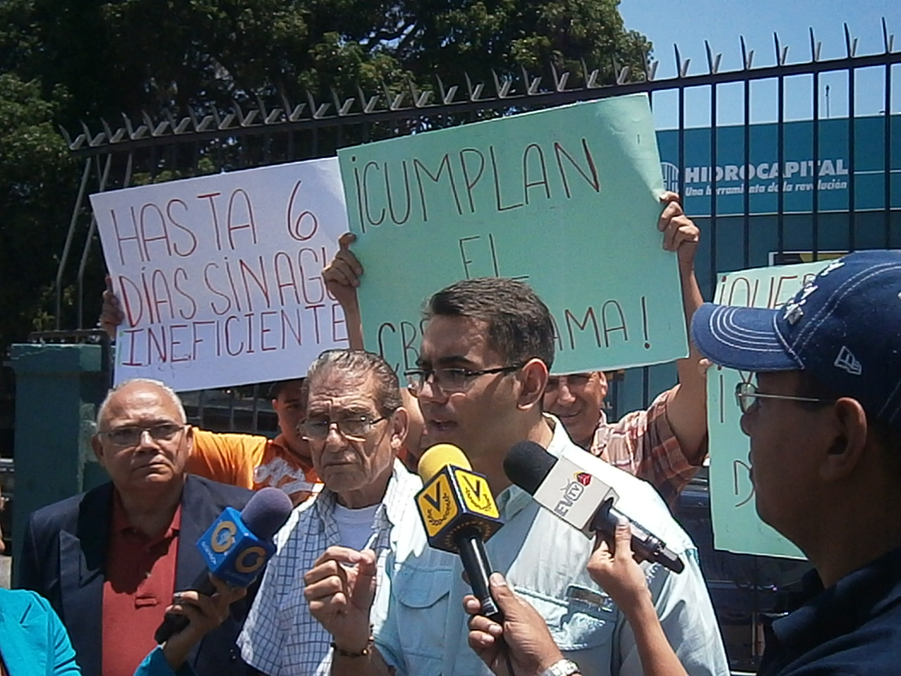 Copei protestó en Hidrocapital por incumplimiento con el cronograma de racionamiento
