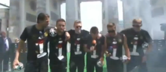 La burla de la selección de Alemania hacia Argentina en plena celebración (Video)