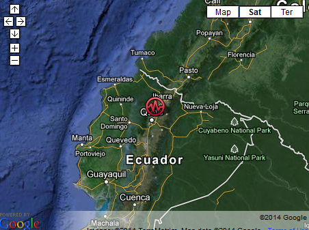 Sismo sacude la capital de Ecuador