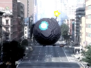 Nueva York bajo un ataque de… píxeles (Video)