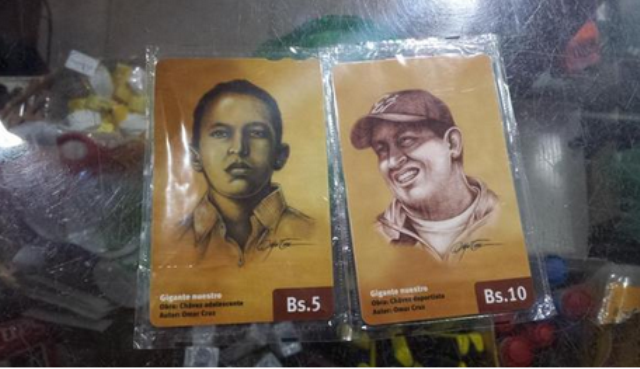 Así son las tarjetas Cantv para teléfonos públicos (Fotos + Chávez hasta en la sopa)