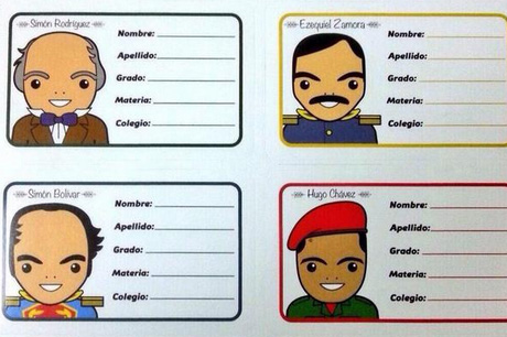 ¿Te faltan las etiquetas para los cuadernos de tus hijos? Llegaron las bolivarianas (FOTO)