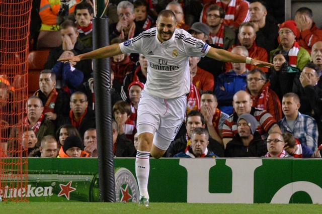 Benzema alcanza cuatro goles y se sitúa segundo tras Luiz Adriano
