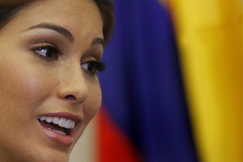 Así recibieron a María Gabriela Isler en Colombia (Fotos)