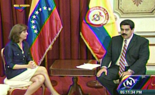 Maduro se reunió con canciller colombiana Holguín