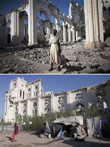 Sitios devastados por terremoto de Haití cinco años después  (Fotos)