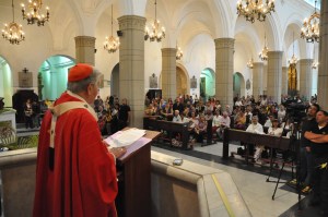 Cardenal Urosa pidió respeto a la vida y los DDHH en misa de Domingo de Ramos