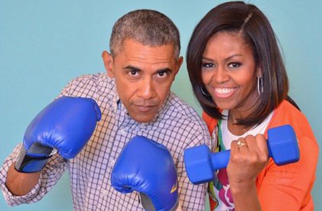 Obama se “pone los guantes” para incentivar la vida sana