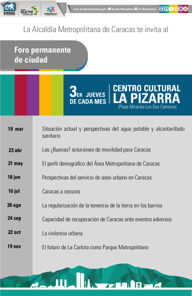 Alcaldía Metropolitana realiza el segundo “Foro Permanente de Ciudad”