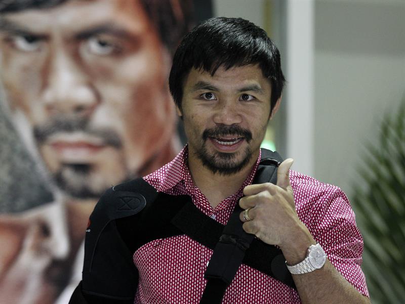 Discreto regreso a Filipinas de Pacquiao, cuya retirada se acerca