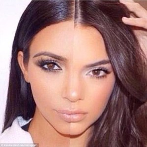 Los trucos de maquillaje de Kim Kardashian (fotos)