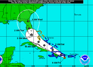 Centro Nacional de Huracanes insta a seguir de cerca el trayecto de Erika hacia la Florida