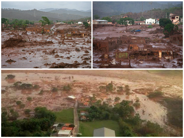 Reanudan búsqueda de desaparecidos tras vertido en minera de Brasil (Fotos)