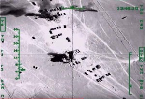 Rusia bombardea 500 camiones de petróleo utilizados por el Estado Islámico (Video)