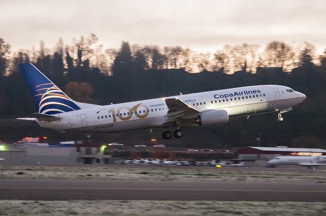 Copa Airlines celebra la llegada de su histórico avión No.100
