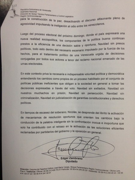 Carta a Maduro 02-12-15 (2)