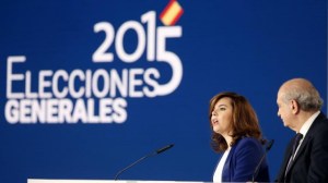 Vicepresidenta del Gobierno español proclamó al Partido Popular ganador de las elecciones generales