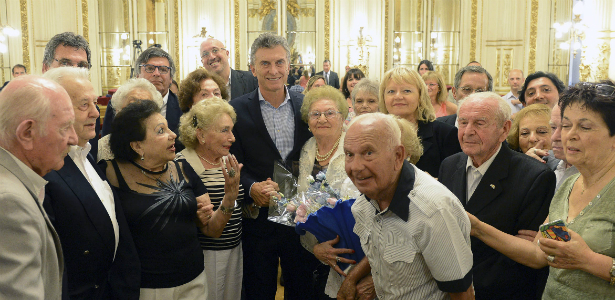 Mauricio Macri recibió en la Casa Rosada a sobrevivientes del Holocausto (Foto)