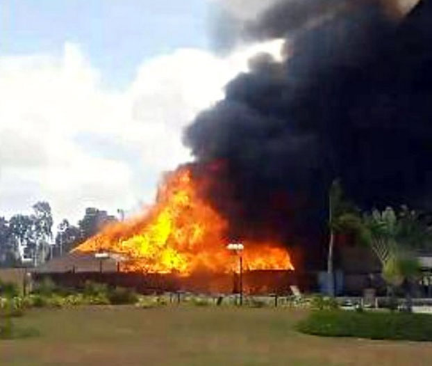 Se incendió el área de la cocina del hotel Eurobuilding en Puerto Ordaz (Fotos)