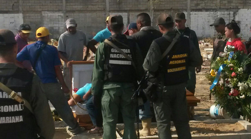 GNB custodió funeral del “Chino Pedrera” en Maracay (Fotos)