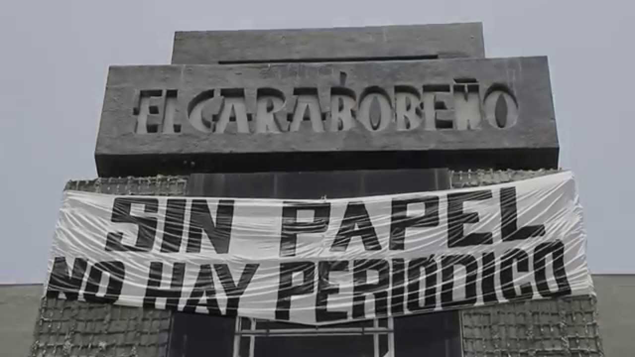 Diario El Carabobeño se queda sin papel para circular