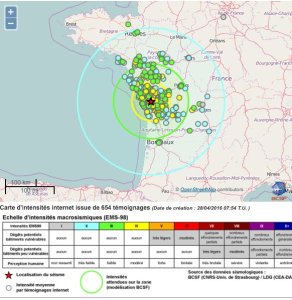 Un sismo sacude el oeste de Francia