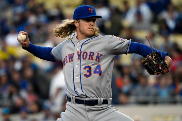 Noah Syndergaard, lanzador de los Mets de Nueva York (Foto Reuters)