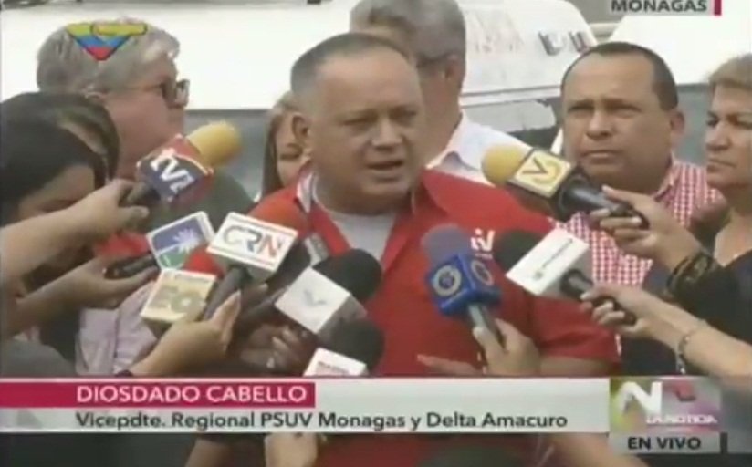 Cabello afirma que le informaron sobre “colocación de bombas” en sedes del CNE