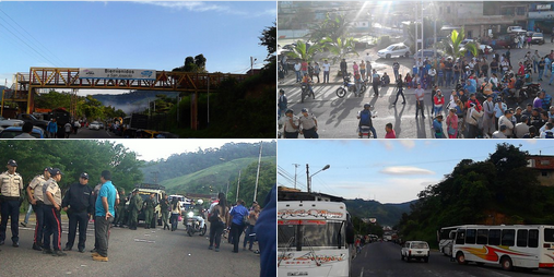 Habitantes de la Troncal 5 en Táchira tomaron las calles por la grave escasez de alimentos (Fotos)