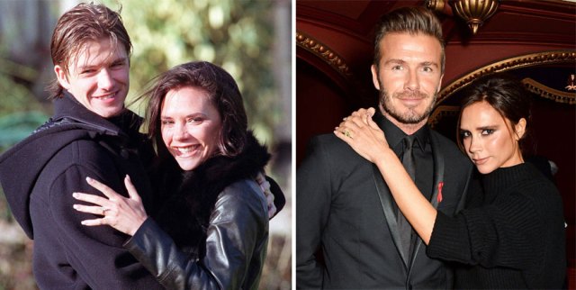Victoria y David Beckham, 19 años juntos