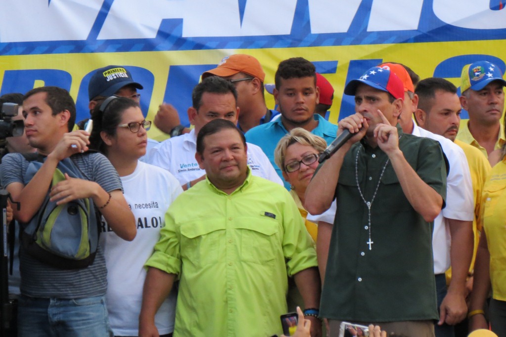 Capriles y Velásquez promovieron el Revocatorio en Bolívar