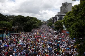Desde arriba y con DRONES… la impactante magnitud de la Toma de Caracas en VIDEOS